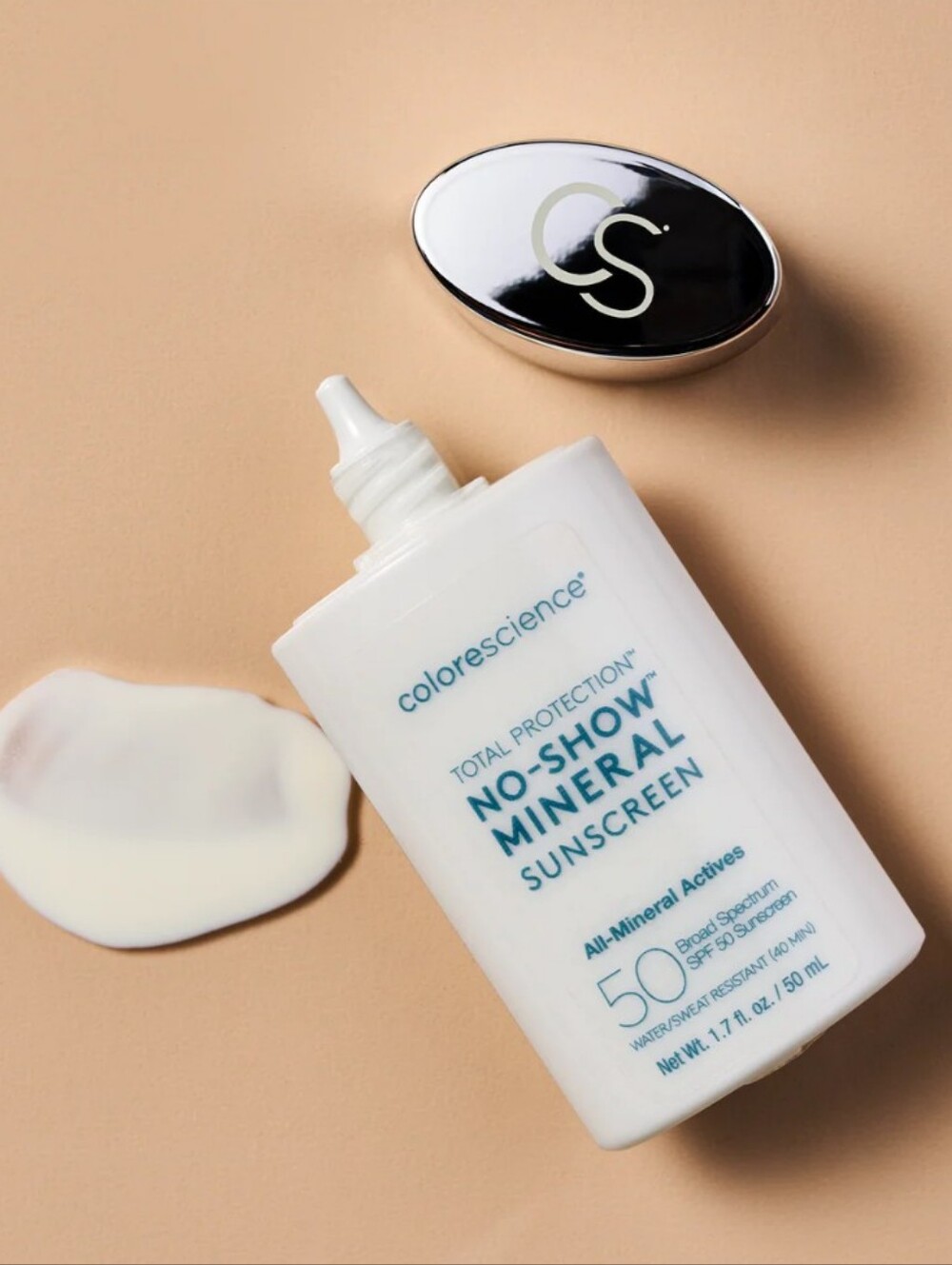 NEW Colorescience Total Protection No Show Mineral Sunscreen, SPF 50